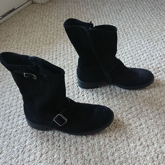 Paul Green 'Suri' Suede Moto Boots size 7.5 - Picture 3 of 12